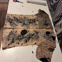 Eco printed viscose and cotton lace tshirt 14