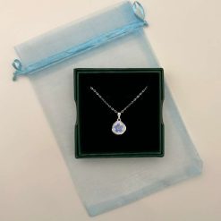 Dainty Forget me Not Flower Necklace 1