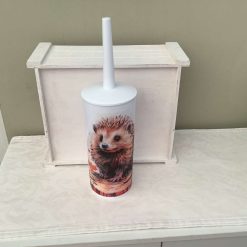 DECOUPAGED TREAT BIN  WITH A BEAUTIFUL CAT DESIGN