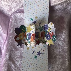 Congratulations twist and pop greeting card