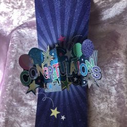 Congratulations twist and pop card
