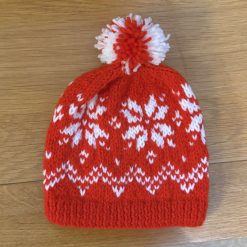 Hand-knitted baby's bobble hat 2 Hand-knitted baby's bobble hat 2