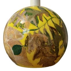 Hand painted glass lamp
