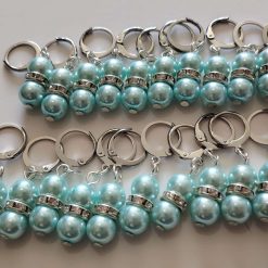 20 powder blue stitch markers