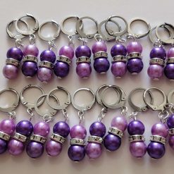20 purple stitch markers