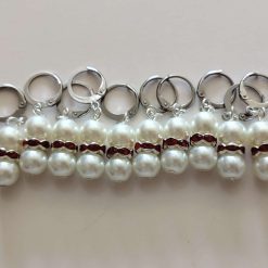 10 white stitch markers
