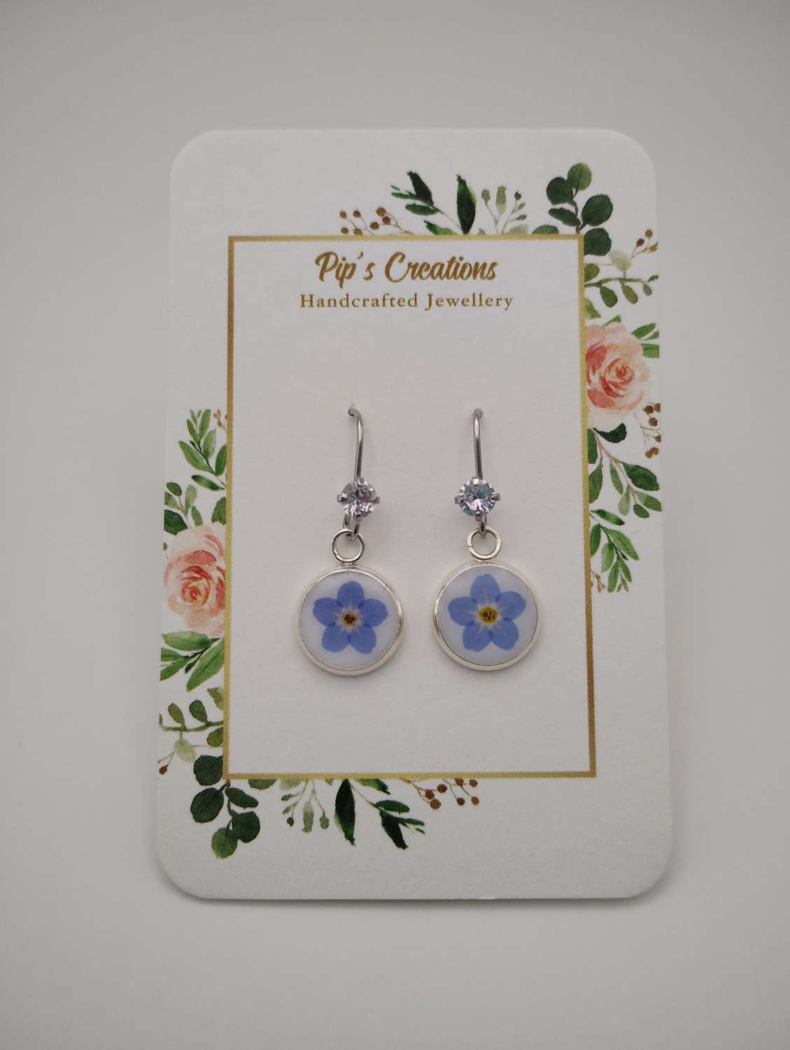 Forget me Not Flower Earrings Forget me Not Flower Earrings