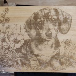 Laser engraved rectangle chopping board