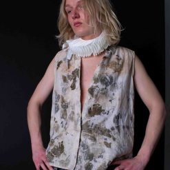 Linen eco printed shirt