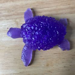 🐢 PURPLE GEODE SEA TURTLE FIGURINE 🐢 1