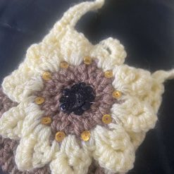 Child’s crochet decorated handbag 1