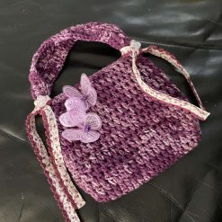 Child’s crochet decorated handbag