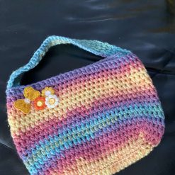 Child’s crochet decorated handbag