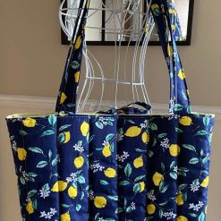 Tote Bag Navy  Lemons