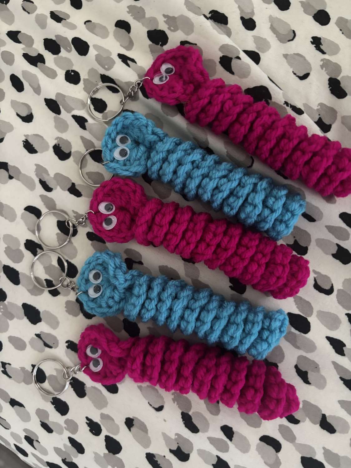 Worry worm keychain Worry worm keychain