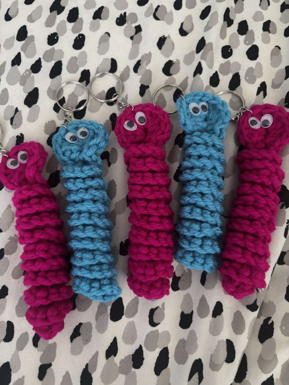Worry worm keychain Worry worm keychain