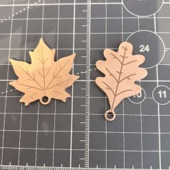 Autumn copper leaf