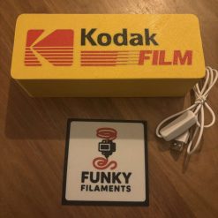 Kodak Film Inspired 3D Printed LED Light Box | USB Powered Photography Night Light | Camera Room Décor