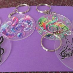 Music Themed Keyrings