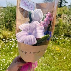 EverlastingPink hibiscus In White Happy Everyday Arrangement