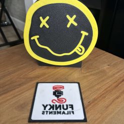 Nirvana Smiley Inspired 3D Printed LED Light Box | USB Powered Night Light | Music-Inspired Home Décor