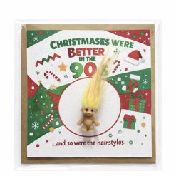 90s Troll Doll Birthday Card – Retro Nostalgia Greeting Card