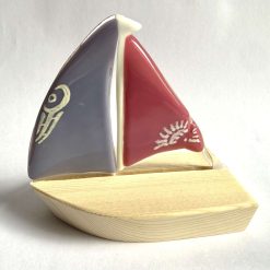 Sailing Boats - SM - White, Aqua & Rose Pink