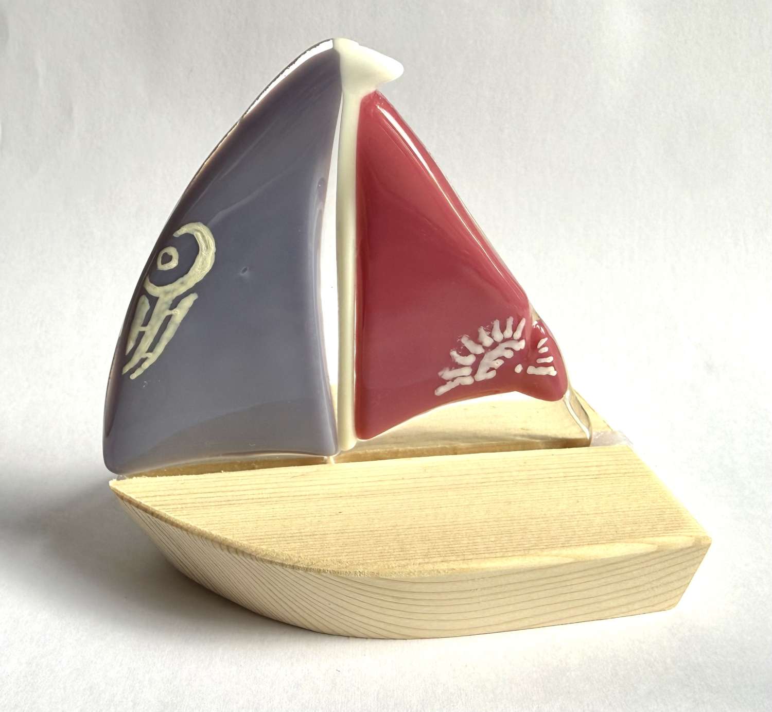 Sailing Boats - SM - White, Aqua & Rose Pink Sailing Boats - SM - White, Aqua & Rose Pink