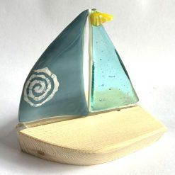 Sailing Boats - SM - White, Aqua & Rose Pink