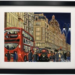 London, Harrods Urban Cityscape Landmark Framed & Unframed Fine Art Print Gift