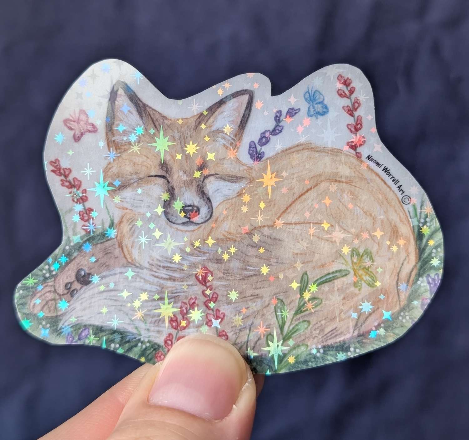 "Lick" Waterproof Holographic Vinyl sticker (single piece) "Lick" Waterproof Holographic Vinyl sticker (single piece)