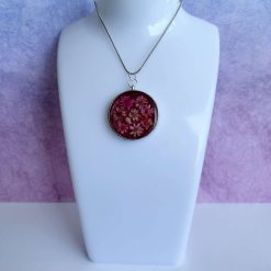 Pendant - Floral Mica - Maroon 1 Pendant - Floral Mica - Maroon 2