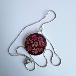 Pendant - Floral Mica - Maroon 3 Pendant - Floral Mica - Maroon 4