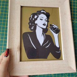 Perfume Lady Papercutting