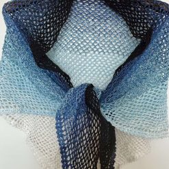 Shawl/Wrap - Crochet - 'Twighlight Cascade Mesh' - Triangular - Cotton 5 Shawl/Wrap - Crochet - 'Twighlight Cascade Mesh' - Triangular - Cotton 5
