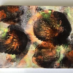 Real Abstract Art Painting on Canvas 18cm x 13cm Unique