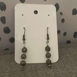 Handmade metal ball earrings