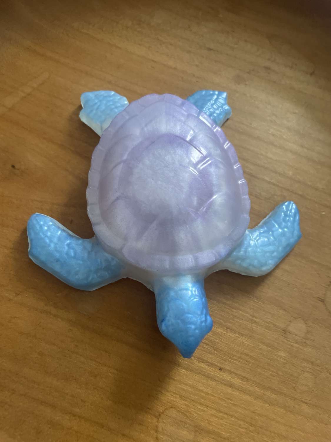 Purple and blue resin turtle Purple and blue resin turtle