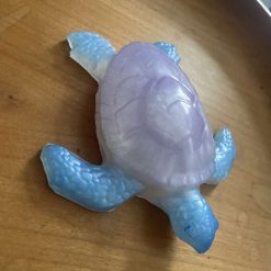 Purple and blue resin turtle 1 Purple and blue resin turtle 1