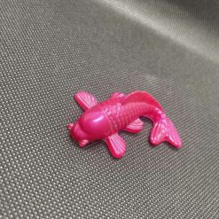 Handmade mini pink resin fish