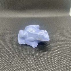 Handmade plaster blue toad