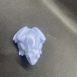 Handmade plaster blue toad 1 Handmade plaster blue toad 1