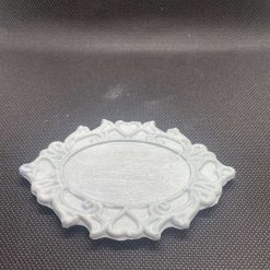Handmade plaster blue frame