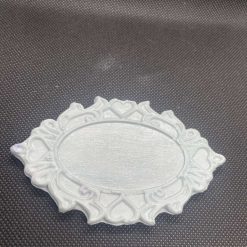 Handmade plaster blue frame 1 Handmade plaster blue frame 1