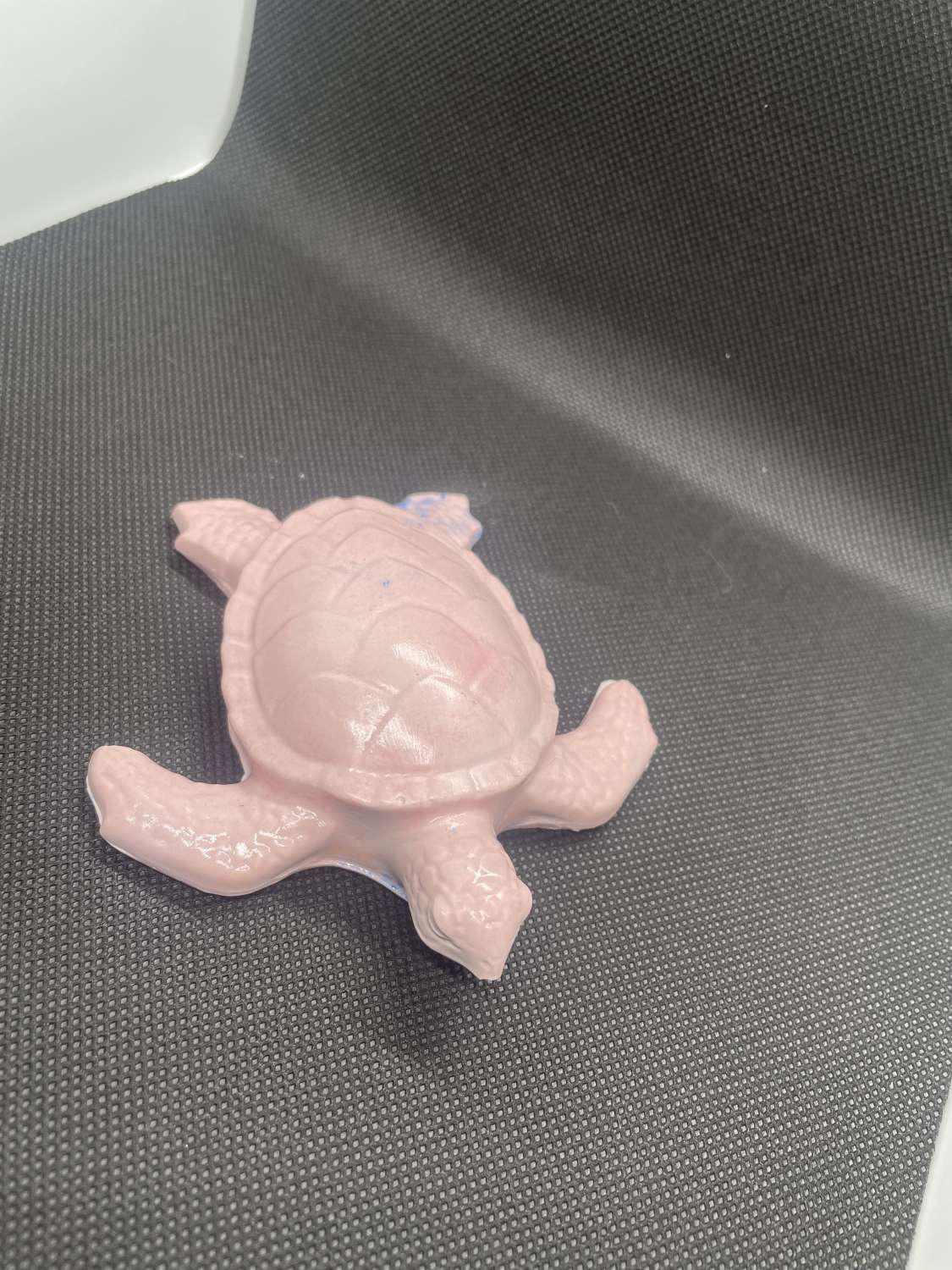 Handmade pink plaster turtle Handmade pink plaster turtle