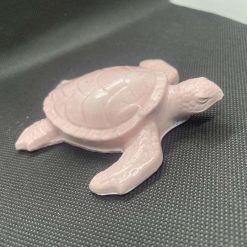 Handmade pink plaster turtle 1 Handmade pink plaster turtle 1
