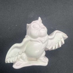 Handmade plaster owl