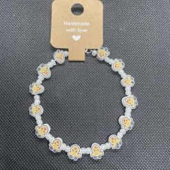 Handmade Christmas reindeer wired bracelet