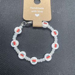 Handmade Christmas bells wired bracelet