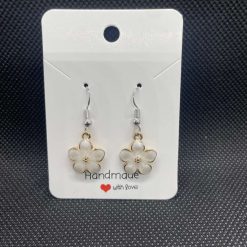 Handmade flower earrings